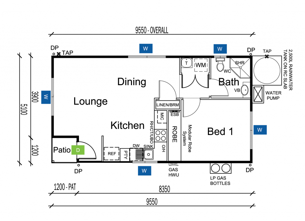 Granny Flat Designs Premium Inclusions P J Cook Building