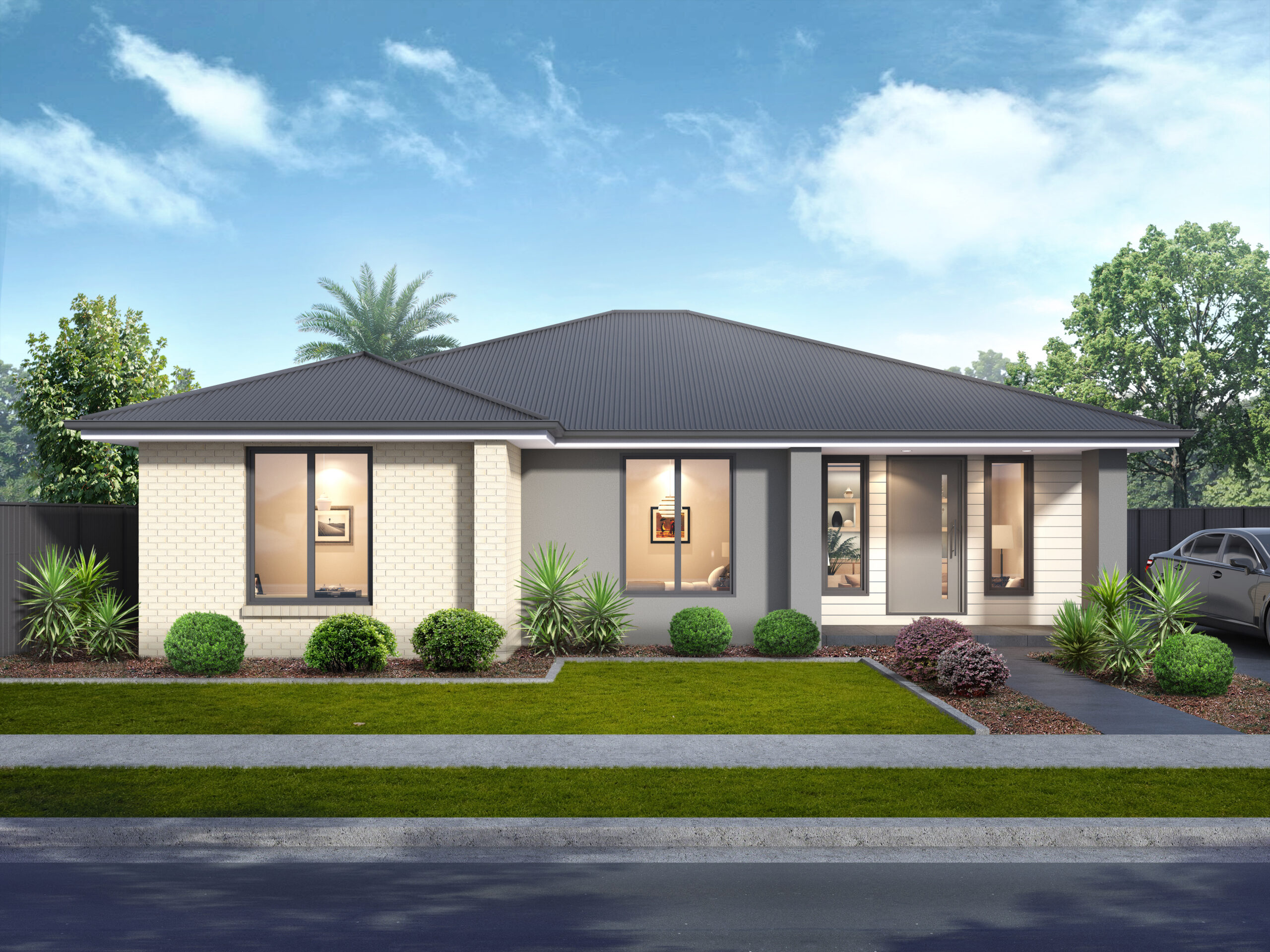 the beresfield 3 bedroom new home contemporary facade