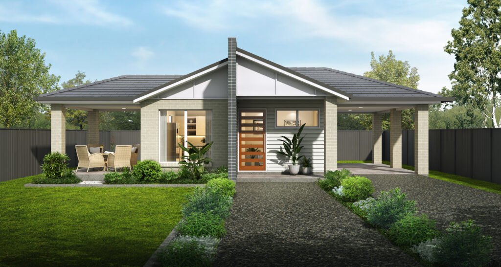 P J Cook Building The Wadalba 2 Bedroom Granny Flat Design Contemporary Facade