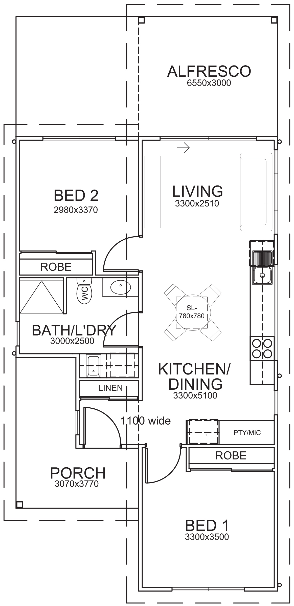 P J Cook Building The Budgewoi Granny Flat Floor Plan