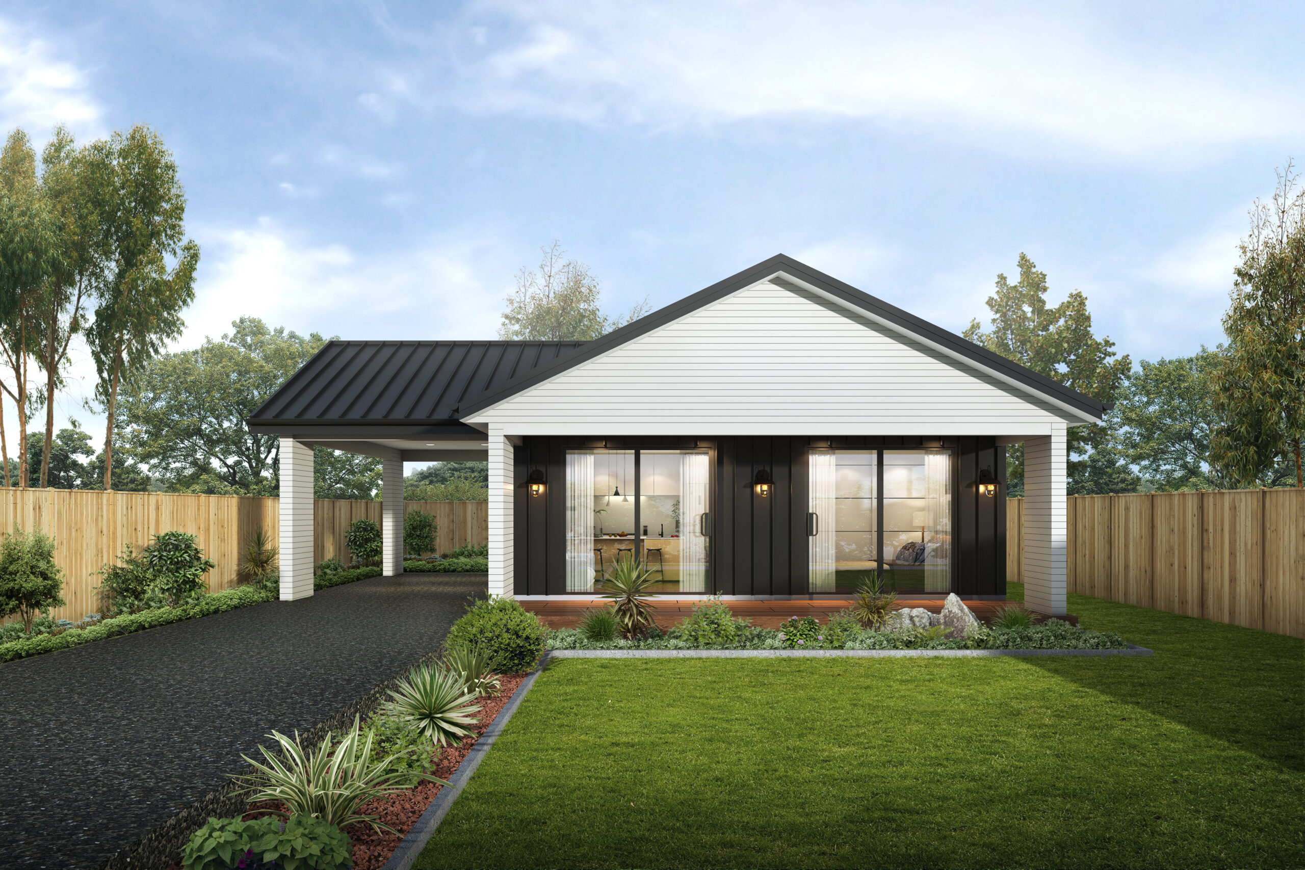 P J Cook Building The Branxton Granny Flat Design Industrial Chic Facade